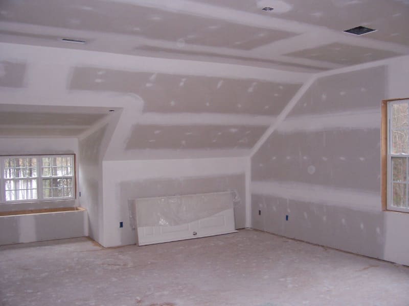 Plasterboard finishing